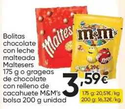 FROIZ Maltesers bolitas chocolate con leche oferta