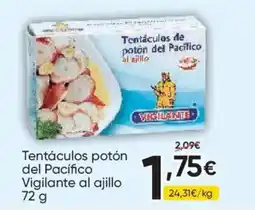 FROIZ Vigilante tentáculos potón del pacífico al ajillo oferta
