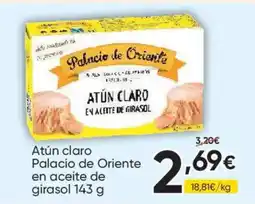 FROIZ Palacio de Oriente atún claro en aceite de girasol oferta