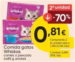 FROIZ Whiskas comida gatos carnes o pescado oferta