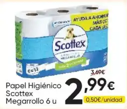 FROIZ Scottex Papel Higiénico Megarollo 6 u oferta