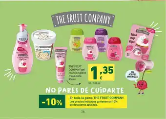 HiperDino The Fruit Company Gel Manos Higiene Fresa-nata oferta