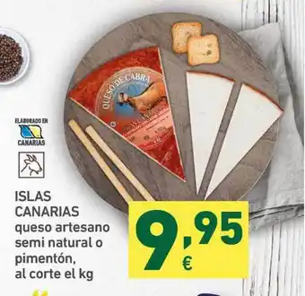 HiperDino Islas Canarias Queso Artesano Semi Natural O Pimentón oferta