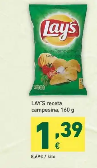 HiperDino Lay's Receta Campesina 160g oferta