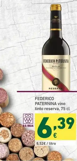HiperDino Federico Paternina Vino Tinto Reserva 75cl oferta