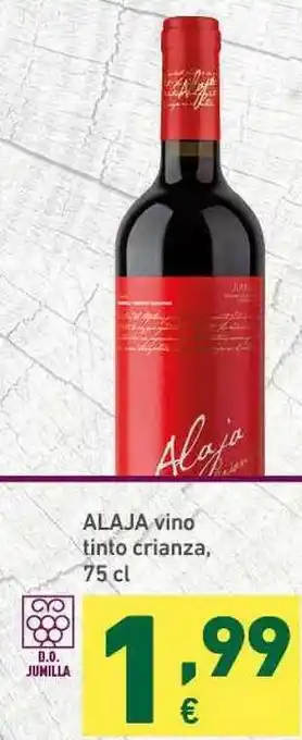 HiperDino Alaja Vino Tinto Crianza 75cl oferta