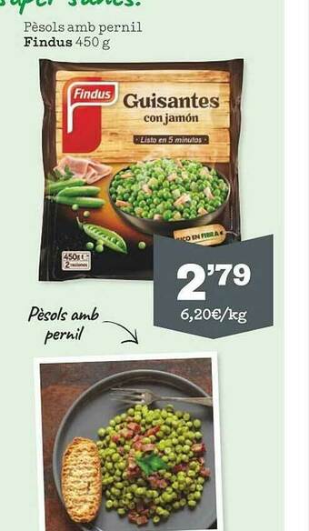 Sorli Pèsols Amb Pernil Findus oferta