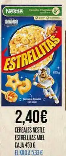 Claudio Cereales Nestle Estrellitas Miel oferta