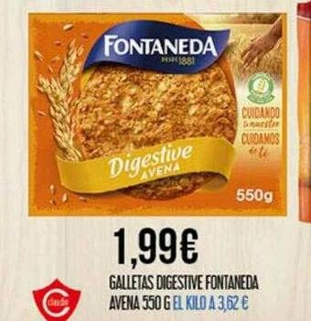 Claudio Galletas Digestive Fontaneda Avena oferta
