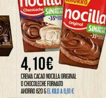Claudio Crema Cacao Nocilla Original O Chocoleche Formato Ahorro oferta