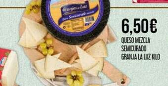Claudio Queso Mezcla Semicurado Granja La Luz oferta