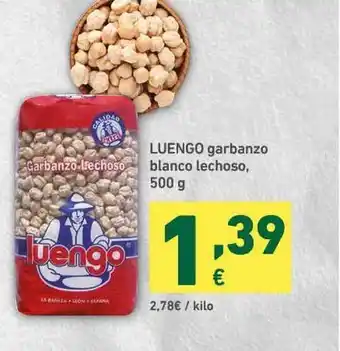 HiperDino Luengo Garbanzo Blanco Lechoso 500g oferta