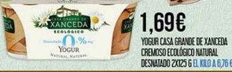 Claudio Yogur Casa Grande De Xanceda Cremoso Ecológico Natural Desnatado oferta