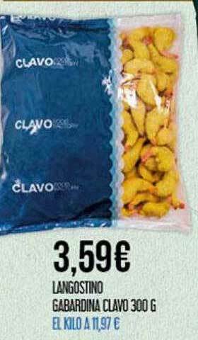 Claudio Langostino Gabardina Clavo oferta