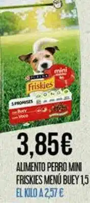 Claudio Alimento Perro Mini Friskies Menú Buey oferta