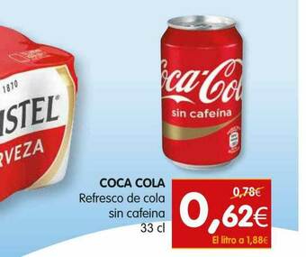 Coca Cola Refresco De Cola Sin Cafeina