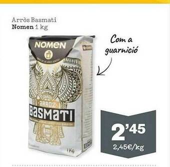 Sorli Arròs Basmati Nomen oferta