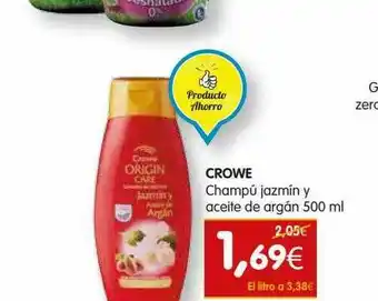 Crowe Champú Jazmín Y Aceite De Argán