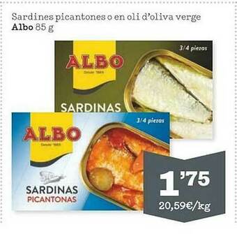Sorli Sardines Picantones O En Oli D'oliva Verge Albo oferta