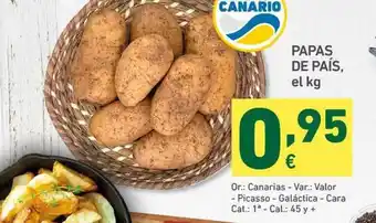 HiperDino Papas De País oferta