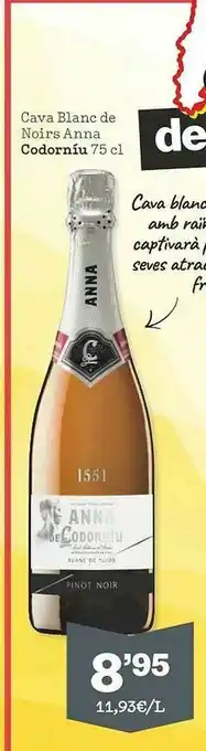 Sorli Cava Blanc De Noirs Anna Codorníu oferta