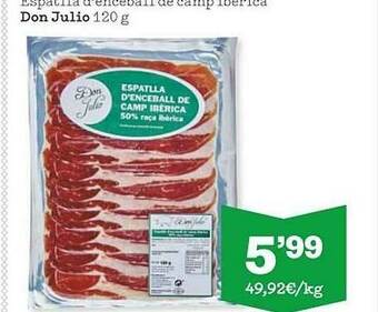 Sorli Espatlla D'enceball De Camp Ibérica Don Julio oferta
