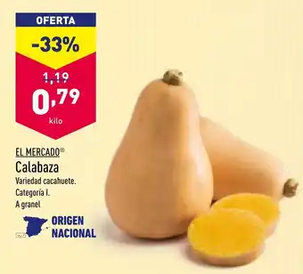 ALDI Calabaza Kilo oferta