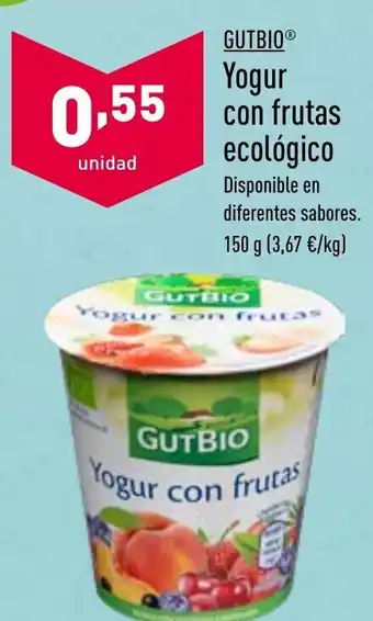 ALDI Yogur Con Frutas Ecológico 150 g oferta