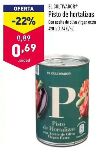 ALDI Pisto de Hortalizas Con Aceite de Oliva Virgen Extra 420 g oferta