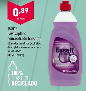 ALDI Esselt ® Lavavajillas Concentrado Bálsamo 500 ml oferta