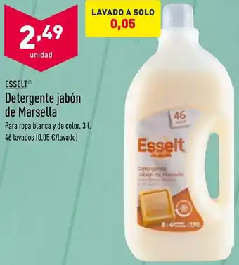 ALDI Esselt® Detergente Jabóm De Marsella 46 Lavados oferta