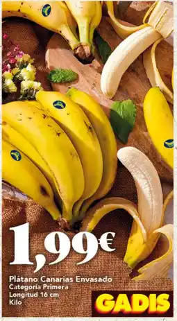 Gadis GADIS Plátano Canarias Envasado oferta
