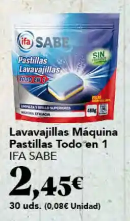 Gadis ifa sabe lavavajillas máquina pastillas todo en 1 oferta