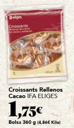 Gadis Ifa eliges croissants rellenos cacao oferta