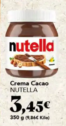 Gadis nutella crema cacao oferta
