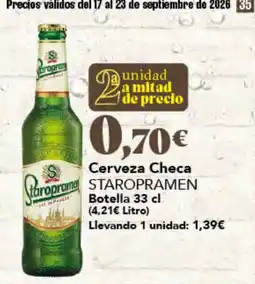 Gadis Staropramen Cerveza Checa oferta