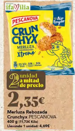 Gadis Pescanova crunchyx merluza con rebozado xtremo oferta