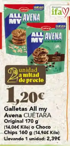 Gadis Cuétara All my Avena oferta