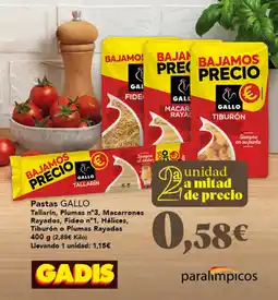 Gadis Gallo pastas oferta