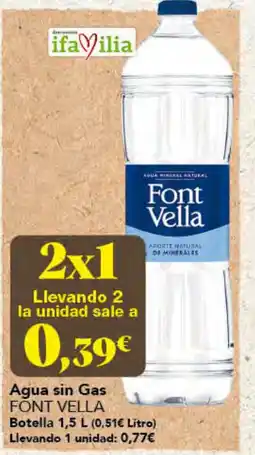 Gadis Font Vella Agua sin Gas oferta