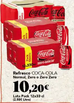 Gadis Coca-Cola Refresco Normal, Zero o Zero Zero oferta