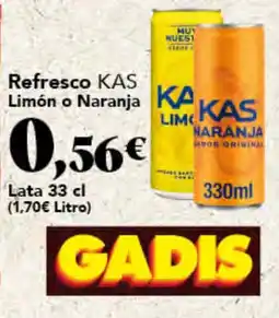 Gadis Kas refresco limón o naranja oferta