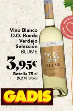 Gadis Blume vino blanco d.o. rueda verdejo selección oferta