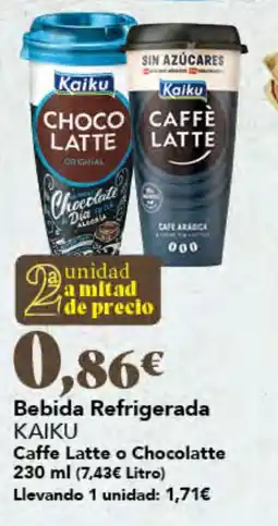 Gadis Kaiku Caffé Latte o Chocolatte oferta