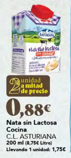 Gadis C.L. Asturiana nata sin lactosa cocina oferta