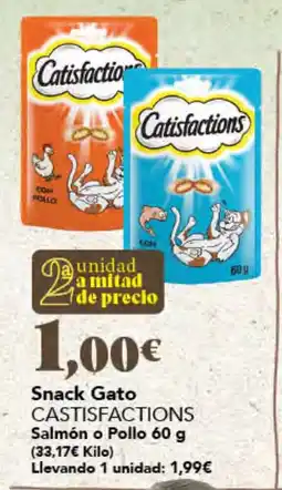 Gadis Catisfactions Snack Gato oferta