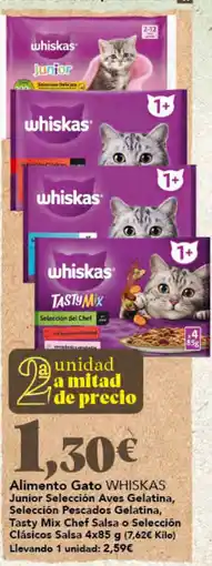 Gadis whiskas alimento gato oferta