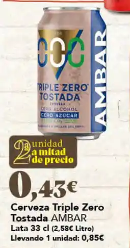 Gadis Triple Zero Tostada AMBAR oferta