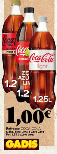 Gadis Coca-Cola Light, Zero Lima o Zero Zero oferta