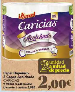 Gadis Caricias papel higiénico 3 capas acolchado oferta